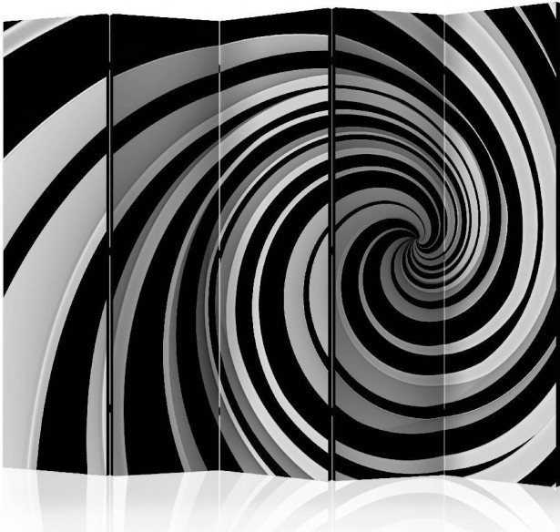 Sermi Artgeist Black and white swirl II, 225x172cm