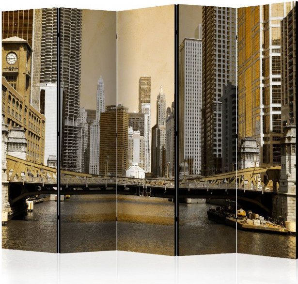 Sermi Artgeist Chicago's bridge - vintage effect II, 225x172cm