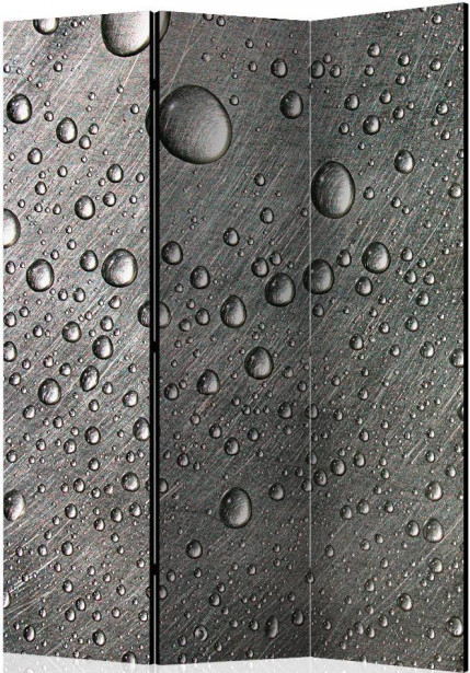 Sermi Artgeist Steel surface with water drops, 135x172cm