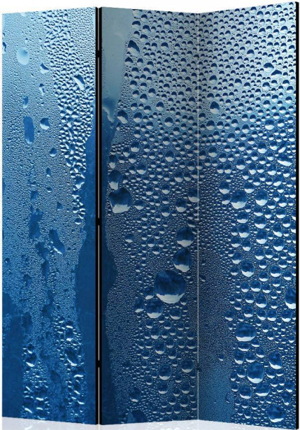 Sermi Artgeist Water drops on blue glass, 135x172cm
