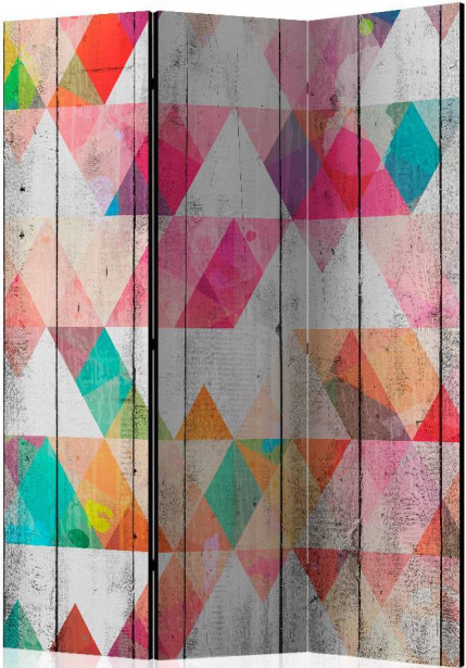 Sermi Artgeist Rainbow Triangles, 135x172cm
