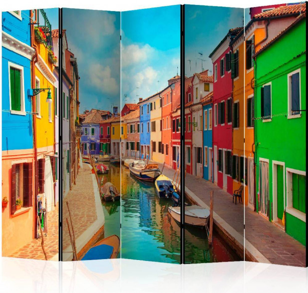 Sermi Artgeist Colorful Canal in Burano II, 225x172cm