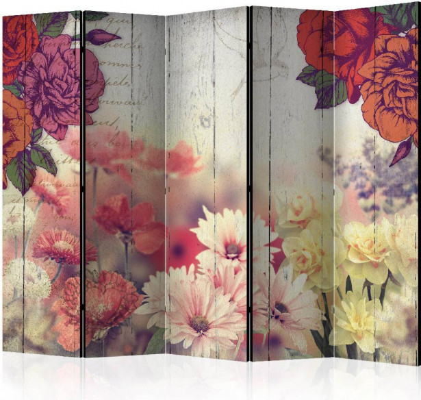 Sermi Artgeist Vintage Flowers II, 225x172cm