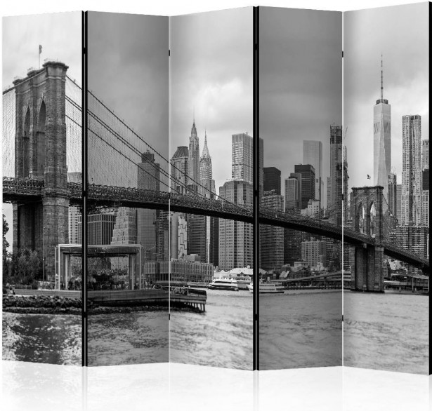 Sermi Artgeist Road to Manhattan - Black and White II, 225x172cm