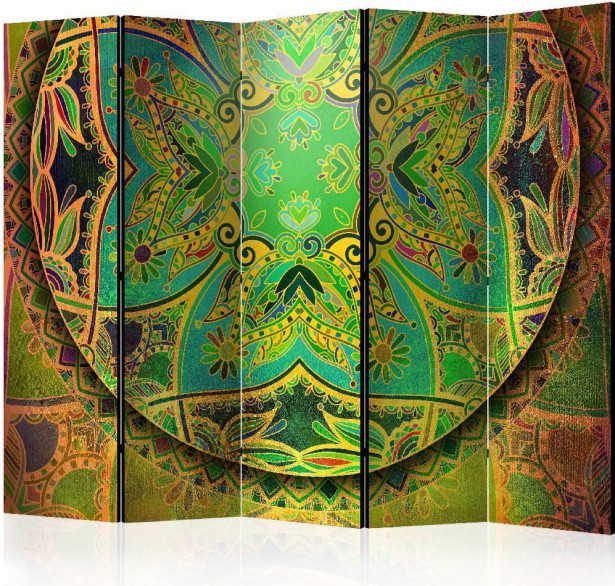 Sermi Artgeist Mandala: Emerald Fantasy II, 225x172cm