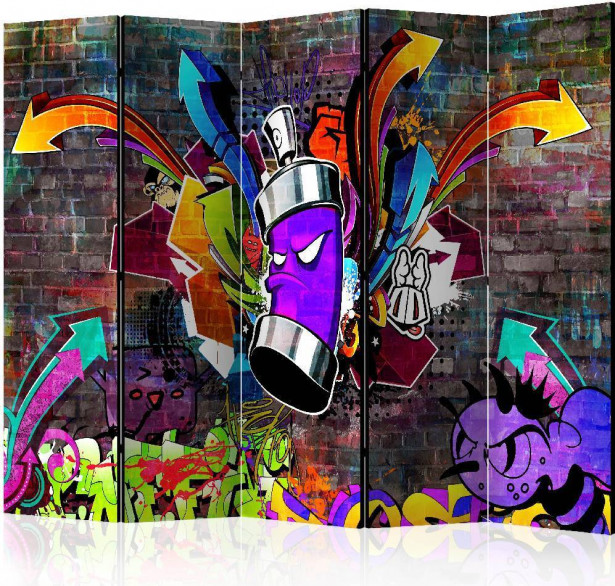 Sermi Artgeist Graffiti: Colourful attack II, 225x172cm