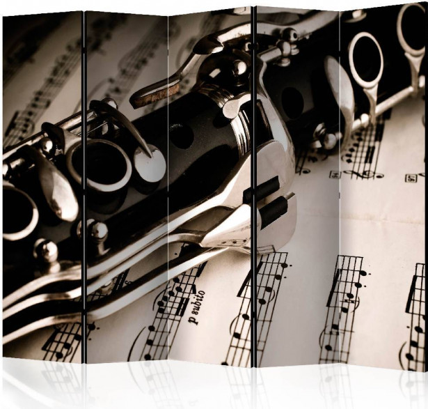 Sermi Artgeist Clarinet and music notes II, 225x172cm