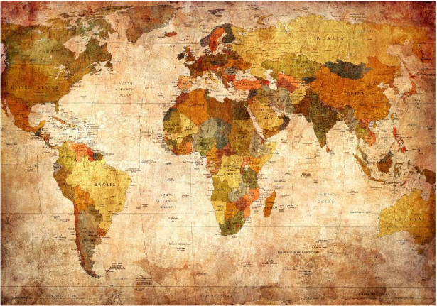 Kuvatapetti Artgeist Old World Map, eri kokoja