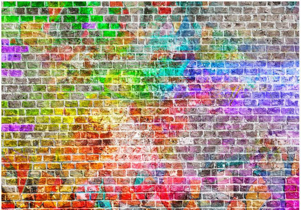 Kuvatapetti Artgeist Rainbow Wall, eri kokoja