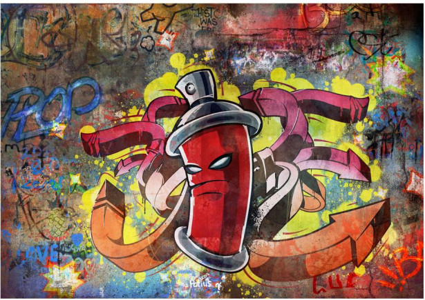 Kuvatapetti Artgeist Graffiti monster, eri kokoja