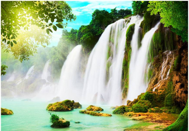 Maisematapetti Artgeist The beauty of nature: Waterfall, eri kokoja
