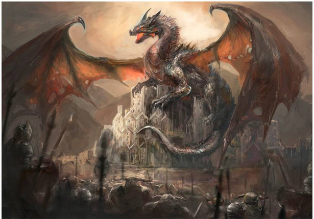 Kuvatapetti Artgeist Dragon castle, eri kokoja