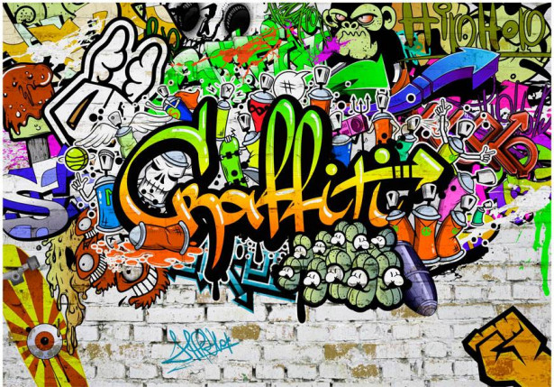 Kuvatapetti Artgeist Graffiti on the Wall, eri kokoja