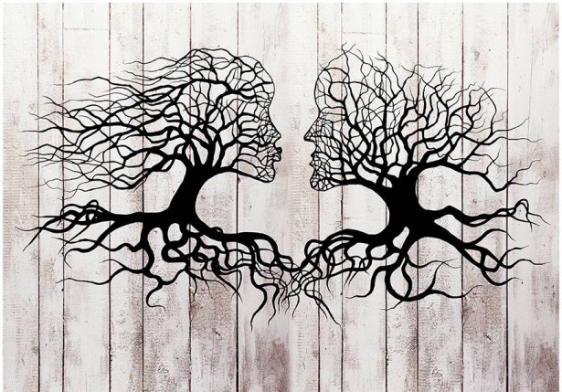 Kuvatapetti Artgeist A Kiss of a Trees, eri kokoja