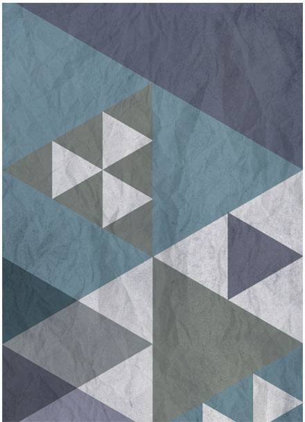 Tapetti Artgeist Blue patchwork, 50x1000cm