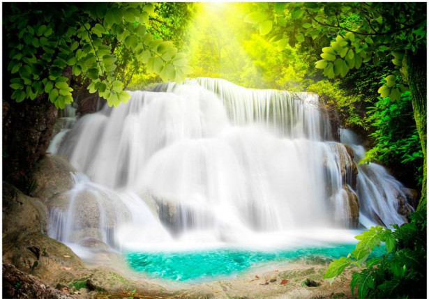 Sisustustarra Artgeist Arcadian waterfall, eri kokoja