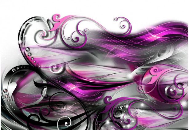 Sisustustarra Artgeist Purple expression, eri kokoja