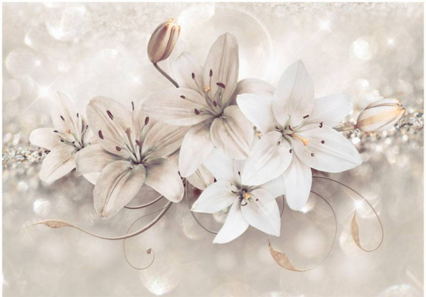 Sisustustarra Artgeist Diamond Lilies, eri kokoja