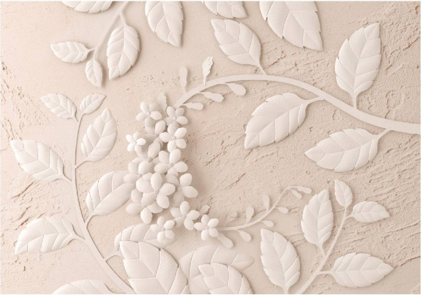 Sisustustarra Artgeist Beige Paper Flowers, eri kokoja