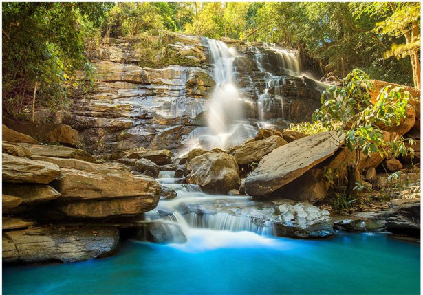 Sisustustarra Artgeist Waterfall in Chiang Mai, Thailand , eri kokoja