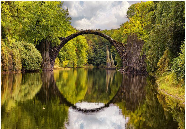 Sisustustarra Artgeist Devil's Bridge in Kromlau,Germany , eri kokoja