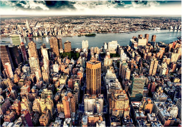 Sisustustarra Artgeist Bird's Eye View of New York, eri kokoja