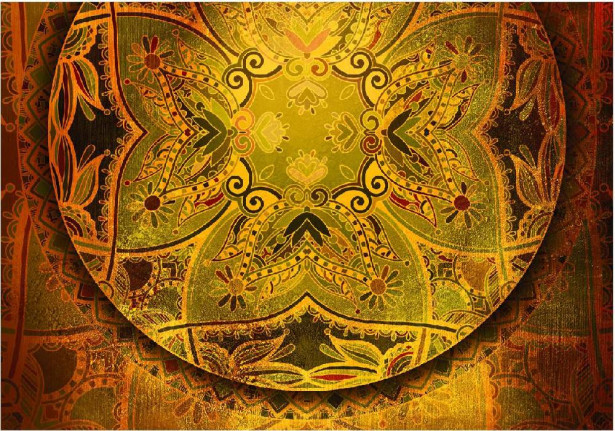 Sisustustarra Artgeist Mandala: Golden Poem, eri kokoja