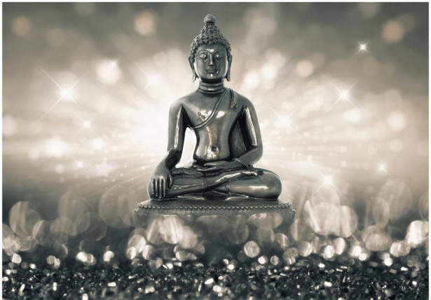 Sisustustarra Artgeist Silver Buddha, eri kokoja