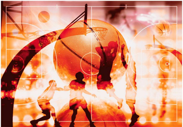 Sisustustarra Artgeist My Sport: Basketball, eri kokoja