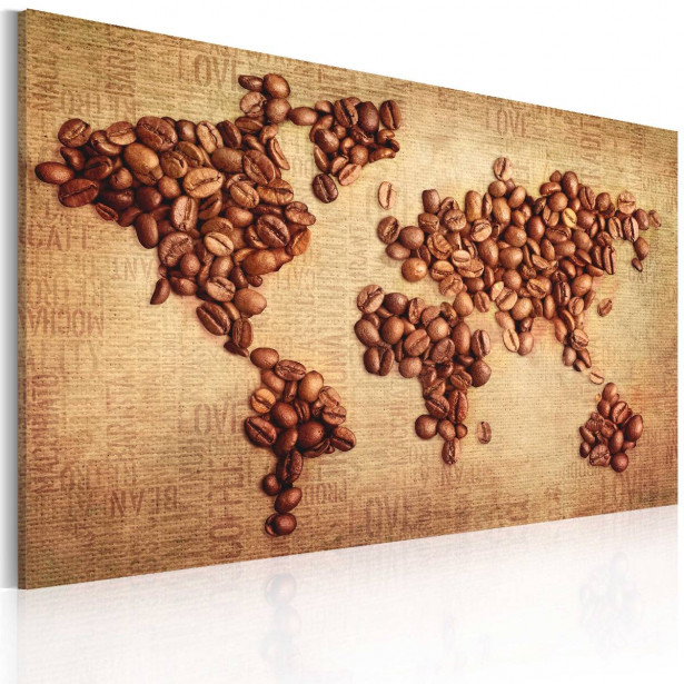 Taulu Artgeist Kahvia ympäri maailmaa eri kokoja