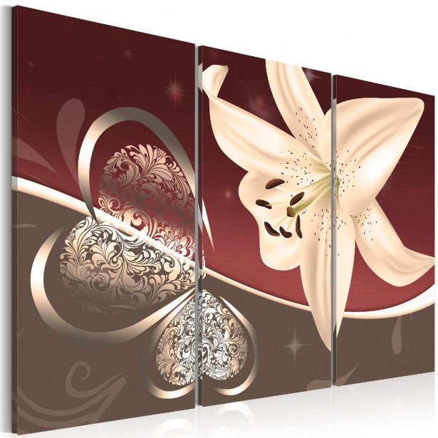 Taulu Artgeist Abstraction with lily 3-osainen eri kokoja
