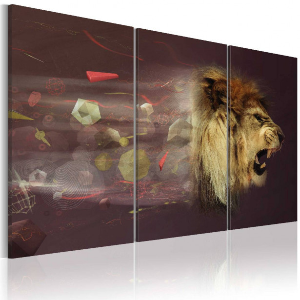 Taulu Artgeist Abstract Lion eri kokoja