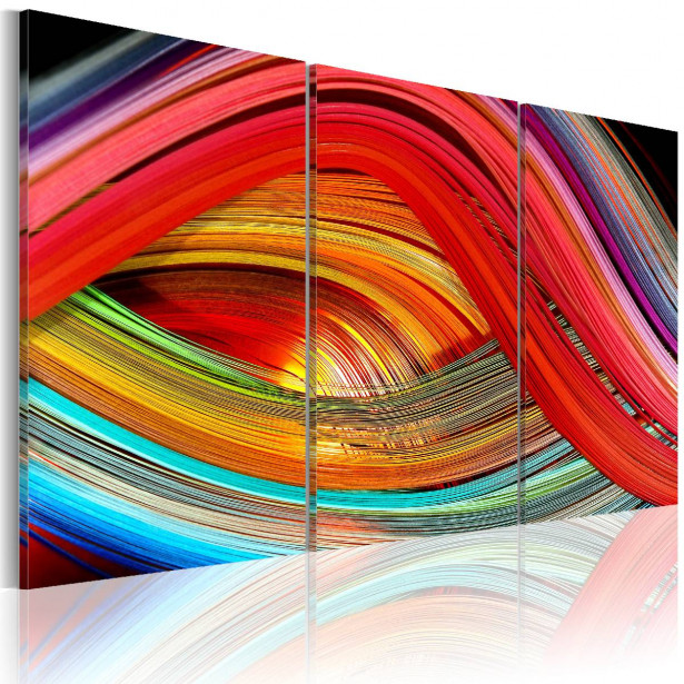 Taulu Artgeist An abstract rainbow eri kokoja