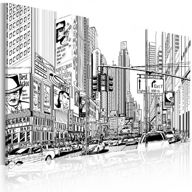 Taulu Artgeist Black & white comic style eri kokoja