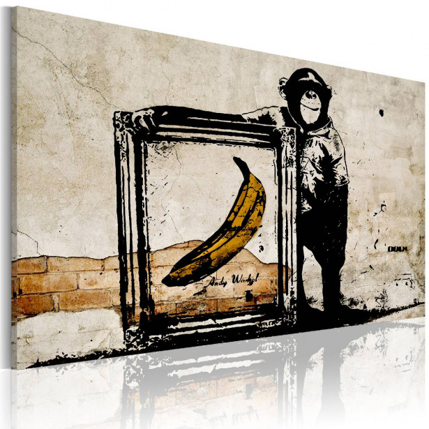 Taulu Artgeist Inspired by Banksy - sepia eri kokoja