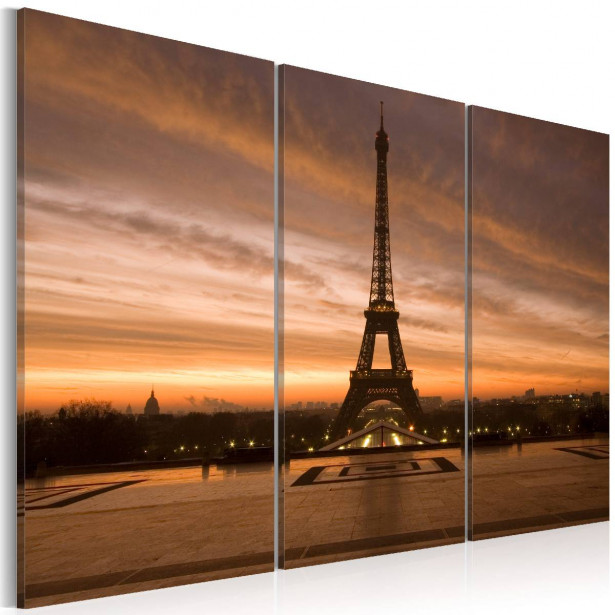 Taulu Artgeist Eiffel Tower at dusk eri kokoja