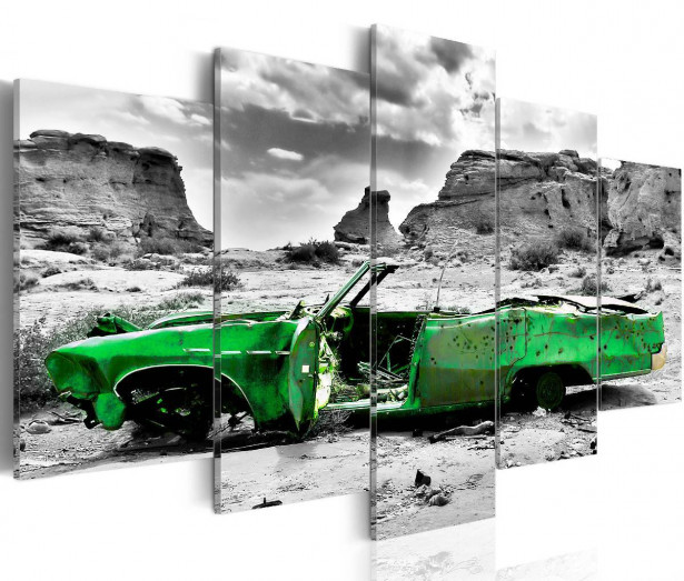 Taulu Artgeist Green retro car at Colorado Desert eri kokoja