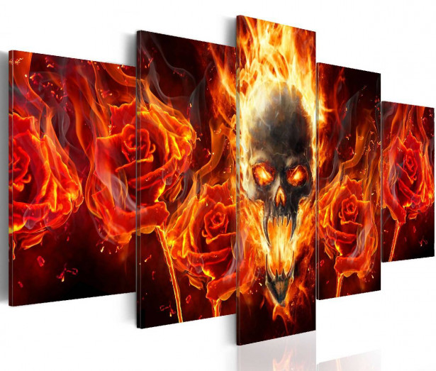 Taulu Artgeist Fiery skull eri kokoja