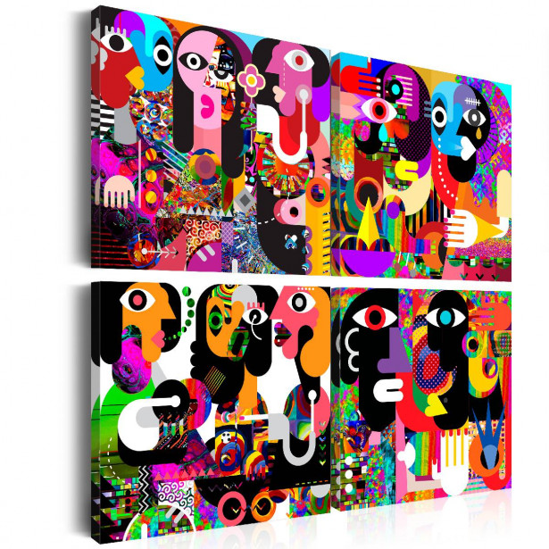 Taulu Artgeist Abstract Conversations eri kokoja
