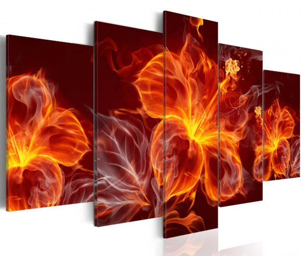 Taulu Artgeist Fiery Flowers eri kokoja