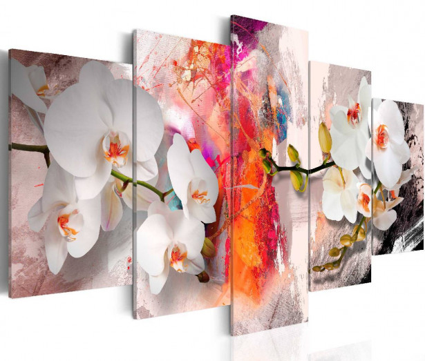 Taulu Artgeist Colorful background and orchids eri kokoja