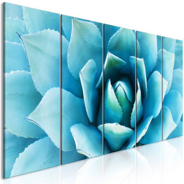 Taulu Artgeist Agave Blue 5-osainen kapea eri kokoja