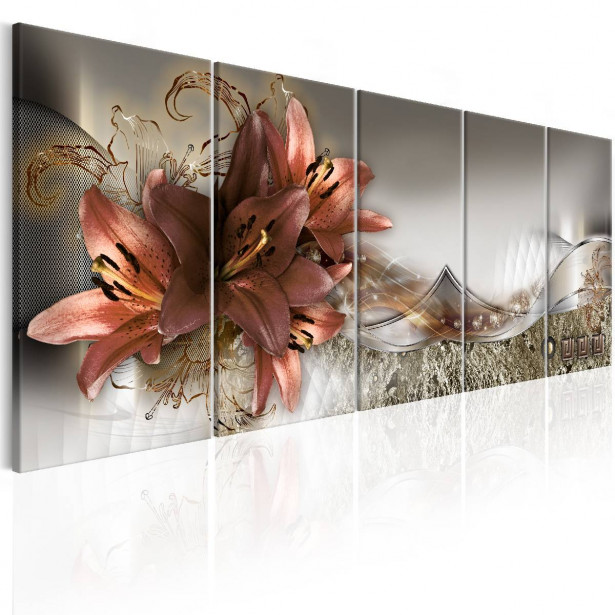 Taulu Artgeist Lilies and Abstraction eri kokoja