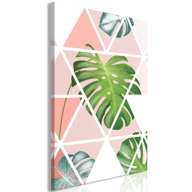 Taulu Artgeist Geometric Monstera 1-osainen pystysuuntainen eri kokoja