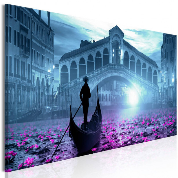 Taulu Artgeist Magic Venice Blue 1-osainen kapea eri kokoja