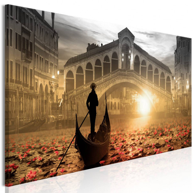 Taulu Artgeist Magic Venice Orange 1-osainen kapea eri kokoja