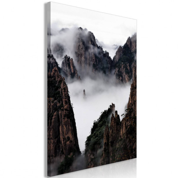 Taulu Artgeist Fog Over Huang Shan 1-osainen pystysuuntainen eri kokoja