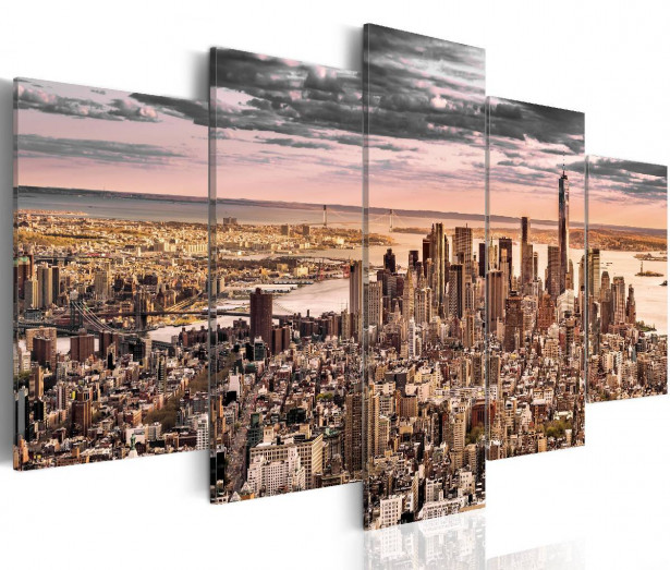 Taulu Artgeist New York City: Morning Sky eri kokoja