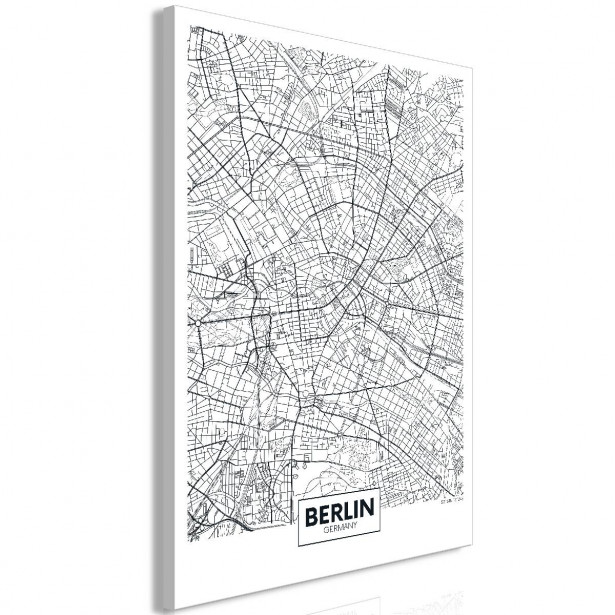 Taulu Artgeist Map of Berlin 1-osainen pystysuuntainen eri kokoja