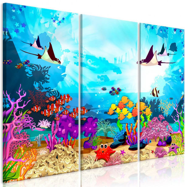 Taulu Artgeist Underwater Fun 3-osainen eri kokoja